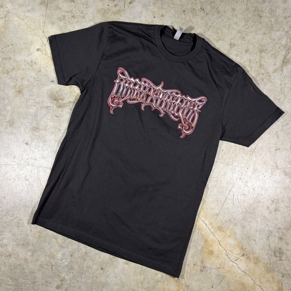 Next Level Apparel Mens Graphic Tee Black Fantasy Metal Logo T-Shirt‎ Small